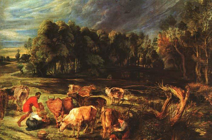 Landscape with Cows, RUBENS, Pieter Pauwel